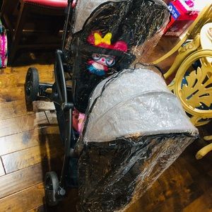 Stroller rain shields.